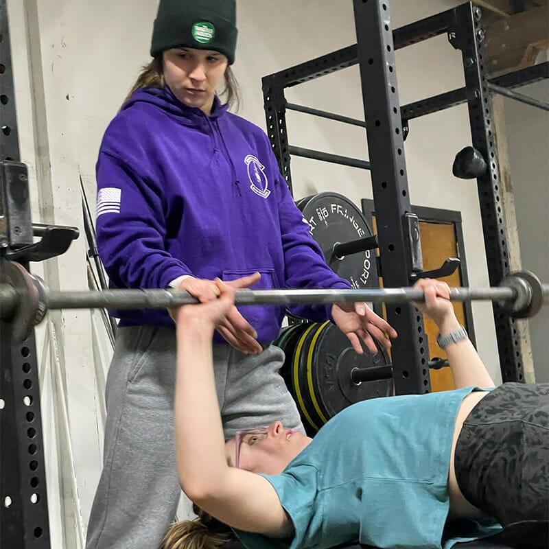 Ella McDevitt coach at Badger Den Strength